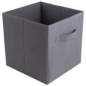 Home Basics Collapsible and Foldable Non-Woven Storage Cube, Charcoal $3.00 EACH, CASE PACK OF 12