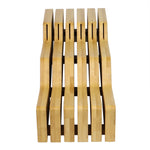 Load image into Gallery viewer, Home Basics Contemporary Wave Horizontal In Drawer Bamboo Knife Block, Natural $15.00 EACH, CASE PACK OF 6
