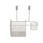 Load image into Gallery viewer, Home Basics Steel Over the Cabinet Hairdryer Organizer, Silver $8.00 EACH, CASE PACK OF 6
