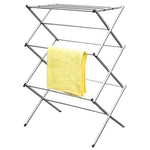Load image into Gallery viewer, Home Basics 3-Tier Rust-Proof Enamel Coated Steel Collapsible Clothes Drying Rack, Grey $15.00 EACH, CASE PACK OF 4
