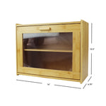 Load image into Gallery viewer, Home Basics 2 Tier Bamboo Bread Box with Peek-Through Acetate Window, Natural $35.00 EACH, CASE PACK OF 4
