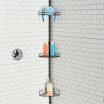 Load image into Gallery viewer, Home Basics 3 Tier Tension  Rod  Shower Caddy, Bronze $15.00 EACH, CASE PACK OF 6
