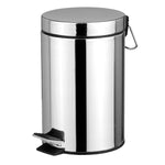 Load image into Gallery viewer, Home Basics 20 Liter Polished Stainless Steel Round Waste Bin, Silver $25.00 EACH, CASE PACK OF 2
