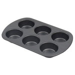Load image into Gallery viewer, Bakers Secret Essentials 6-Cup Optimum Non-Stick Steel Muffin Pan $6.00 EACH, CASE PACK OF 12