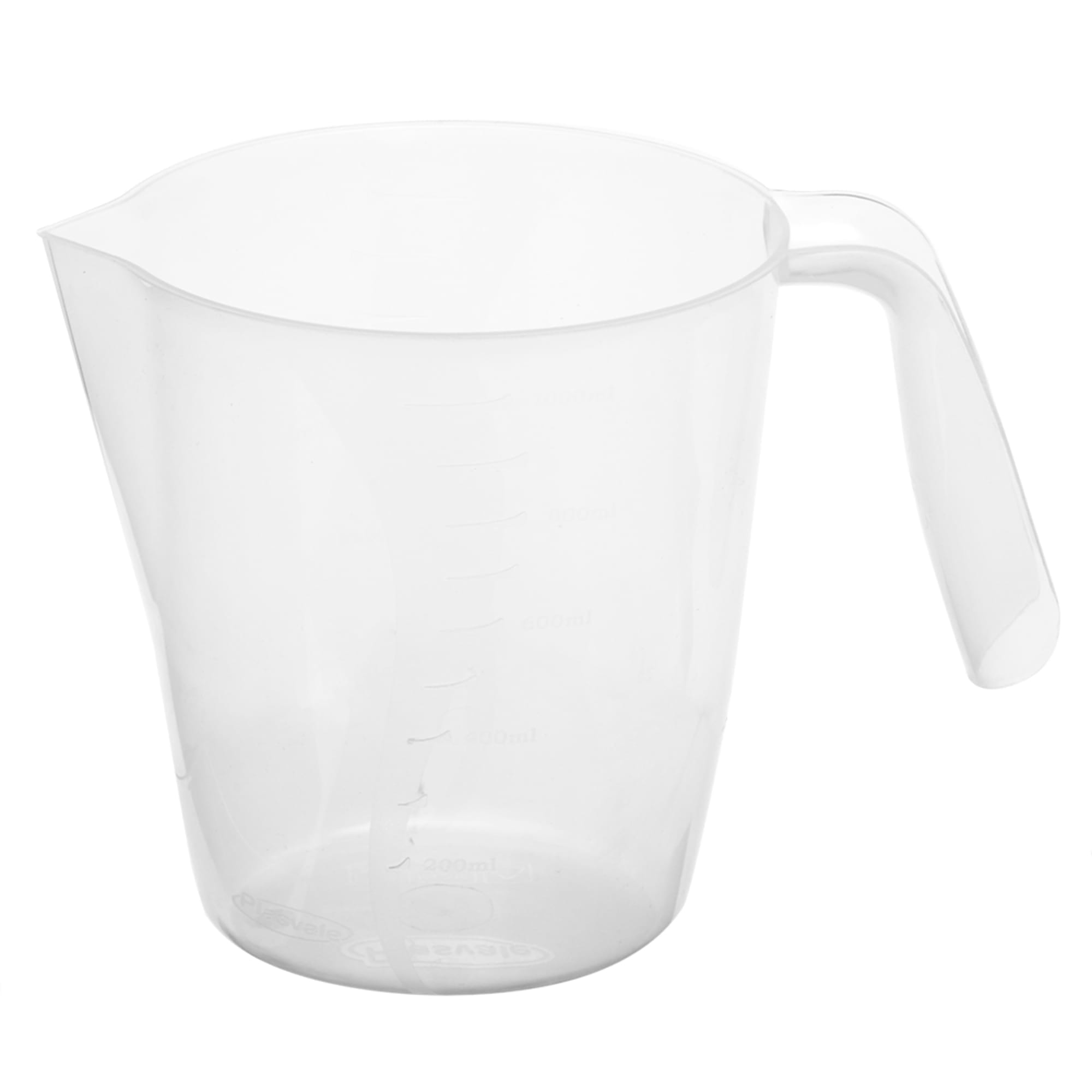 Home Basics 1000 ml Plastic Measuring Cup with Raised Measurement Markings, Clear $1.50 EACH, CASE PACK OF 24