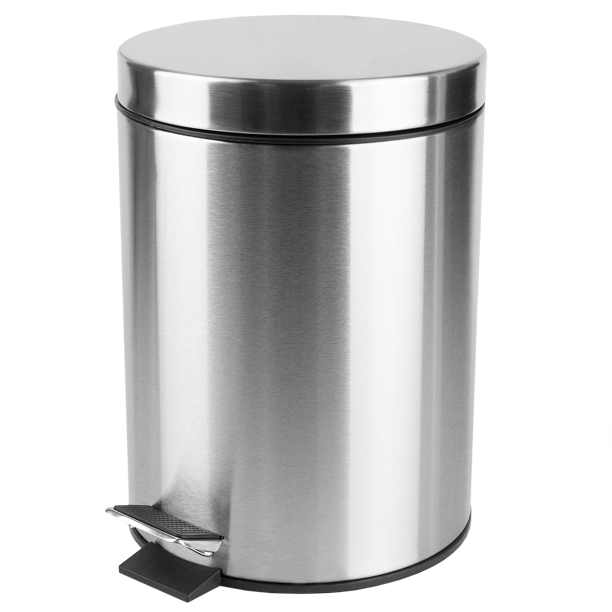 Home Basics 5 Liter Stainless Steel Matte Waste Bin $10.00 EACH, CASE PACK OF 4