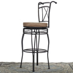 Load image into Gallery viewer, Home Basics X-Back Swivel Top Bar Stool with Cushioned Seat, Bronze $60 EACH, CASE PACK OF 1
