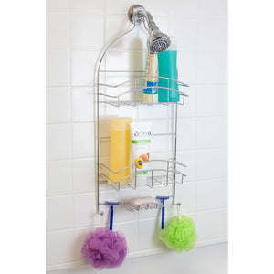 Home Basics Crescent Shower Caddy, Chrome $10 EACH, CASE PACK OF 6