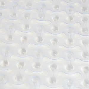 Home Basics Anti-Slip Plastic Oval  Bath Mat with Back Suction Cups, Clear $5.00 EACH, CASE PACK OF 12