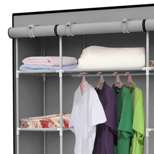 Home Basics Storage Closet with Shelving, Grey $40.00 EACH, CASE PACK OF 4