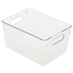 Load image into Gallery viewer, Home Basics Large Plastic Fridge Bin, Clear $6.00 EACH, CASE PACK OF 12
