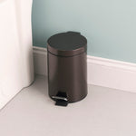 Load image into Gallery viewer, Home Basics 3 Liter Steel Step Waste Bin, Bronze $8.00 EACH, CASE PACK OF 6
