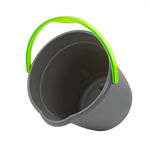 Load image into Gallery viewer, Home Basics Brilliant 9.5 Lt Cleaning Bucket, Grey/Lime $3.00 EACH, CASE PACK OF 12
