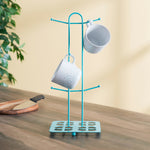 Load image into Gallery viewer, Home Basics Trinity Collection Mug Tree, Turquoise $5.00 EACH, CASE PACK OF 12