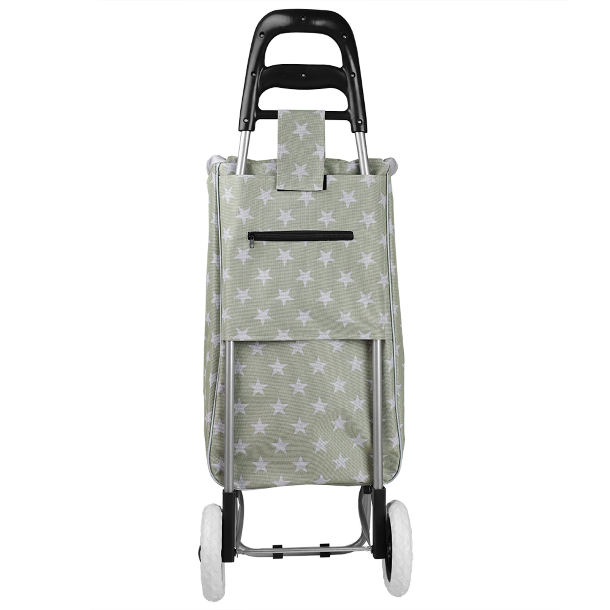 Home Basics Stars Rolling Shopping Cart - Assorted Colors