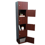 Load image into Gallery viewer, Home Basics 6 Cube Cabinet, Mahogany $80.00 EACH, CASE PACK OF 1
