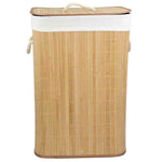 Load image into Gallery viewer, Home Basics Rectangular Bamboo Hamper, Natural $15.00 EACH, CASE PACK OF 6
