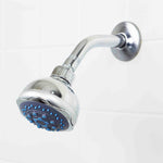 Load image into Gallery viewer, Home Basics 5 Function Chrome Fixed Shower Head $5.00 EACH, CASE PACK OF 12