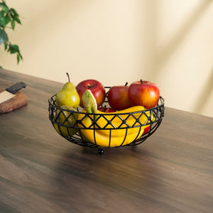 Home Basics Black Lattice Fruit Bowl $6.00 EACH, CASE PACK OF 6