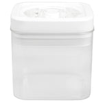 Load image into Gallery viewer, Home Basics 1 Liter Twist &#39;N Lock Air-Tight Square Plastic Canister, White $4.00 EACH, CASE PACK OF 6
