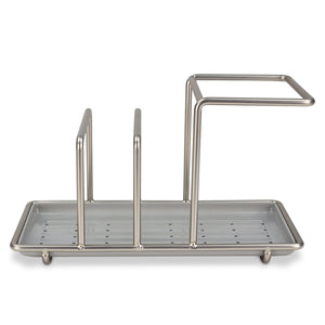 Home Basics 3 compartment Satin Nickel Sink Organizer $6.00 EACH, CASE PACK OF 6