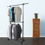 Load image into Gallery viewer, Home Basics 2 Tier Expandable Garment Rack, Black $20.00 EACH, CASE PACK OF 6
