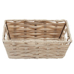 Load image into Gallery viewer, Home Basics Small Faux Rattan Basket with Cut-out Handles, Taupe $6.5 EACH, CASE PACK OF 6