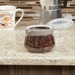 Home Basics 23 oz  Plastic Fliptop Container $3.00 EACH, CASE PACK OF 8