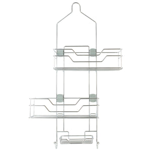 Home Basics 2 Tier Adjustable Shelving Hanging Shower Caddy, Chrome $15.00 EACH, CASE PACK OF 6