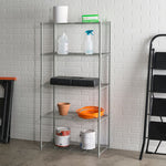 Load image into Gallery viewer, Home Basics 5 Tier Wide Wire Steel Wire Shelf, Grey $50.00 EACH, CASE PACK OF 4