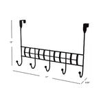 Load image into Gallery viewer, Home Basics Alta 5 Hook Over the Door Hanging Rack, Oil Rubbed Bronze $6.00 EACH, CASE PACK OF 12
