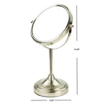 Load image into Gallery viewer, Home Basics Elizabeth Collection Cosmetic Mirror, Satin Nickel $15 EACH, CASE PACK OF 6