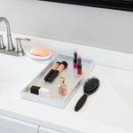 Load image into Gallery viewer, Home Basics Metallic Weave Vanity Tray, Silver $5.00 EACH, CASE PACK OF 8
