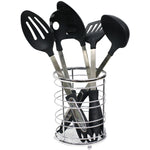 Load image into Gallery viewer, Home Basics Chrome Plated Steel Cutlery Holder $4.00 EACH, CASE PACK OF 24
