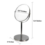 Load image into Gallery viewer, Home Basics Chrome Plated Steel Double Sided Mirror, Silver $15.00 EACH, CASE PACK OF 6