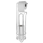 Load image into Gallery viewer, Home Basics Free-Standing Heavy Duty Sleek Dispensing Toilet Paper Holder, Chrome $15 EACH, CASE PACK OF 6