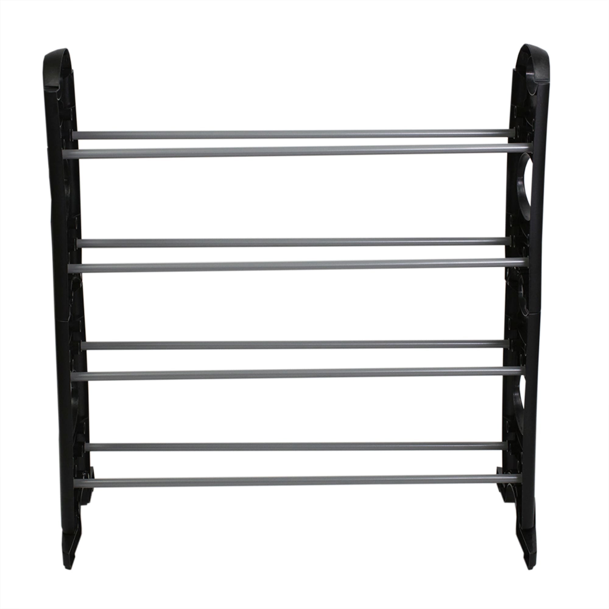 Home Basics Stackable  12 Pair Metal and Plastic Shoe Rack, Black $8.00 EACH, CASE PACK OF 12