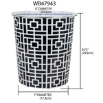 Load image into Gallery viewer, Home Basics Square 5 Liter Open Top Compact  Decorative Round Waste Bin - Assorted Colors
