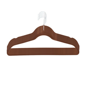 Home Basics 10-Piece Velvet Hangers, Brown $4.00 EACH, CASE PACK OF 12