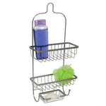 Load image into Gallery viewer, Home Basics Heavy Weight Satin Nickel Shower Caddy $12.00 EACH, CASE PACK OF 6
