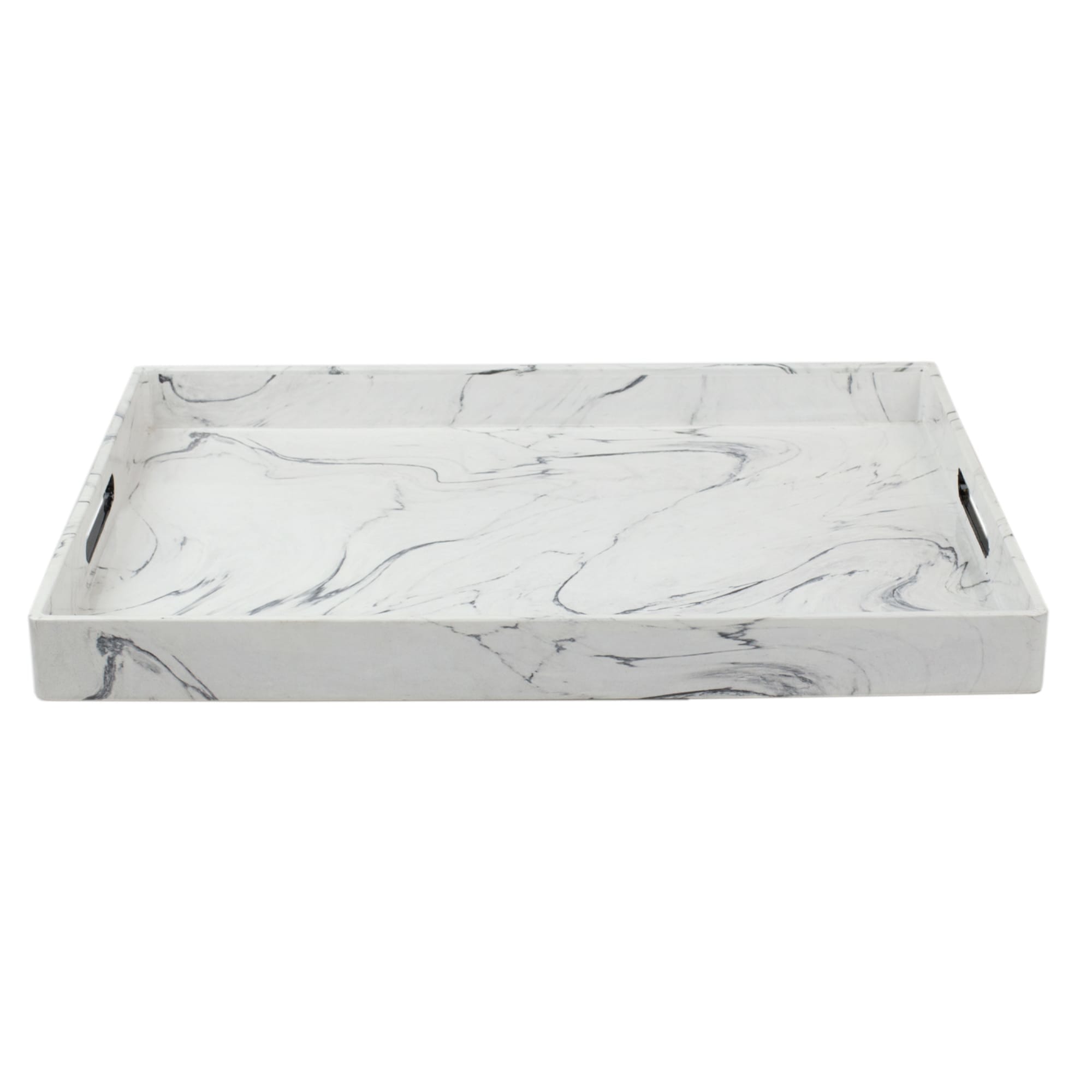 Home Basics Faux Marble Serving Tray, White $12.00 EACH, CASE PACK OF 6