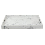 Load image into Gallery viewer, Home Basics Faux Marble Serving Tray, White $12.00 EACH, CASE PACK OF 6
