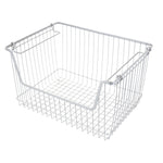 Load image into Gallery viewer, Home Basics Large Powder Coated Steel Wire Storage Basket, Grey $8.00 EACH, CASE PACK OF 12
