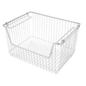 Home Basics Large Powder Coated Steel Wire Storage Basket, Grey $8.00 EACH, CASE PACK OF 12