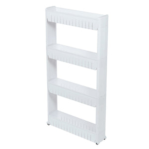 Home Basics 4 Tier Plastic Storage Tower with Wheels $15.00 EACH, CASE PACK OF 4