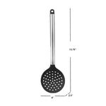 Load image into Gallery viewer, Home Basics Silicone Cooking Skimmer with Stainless Steel Handle, Black $2.00 EACH, CASE PACK OF 24
