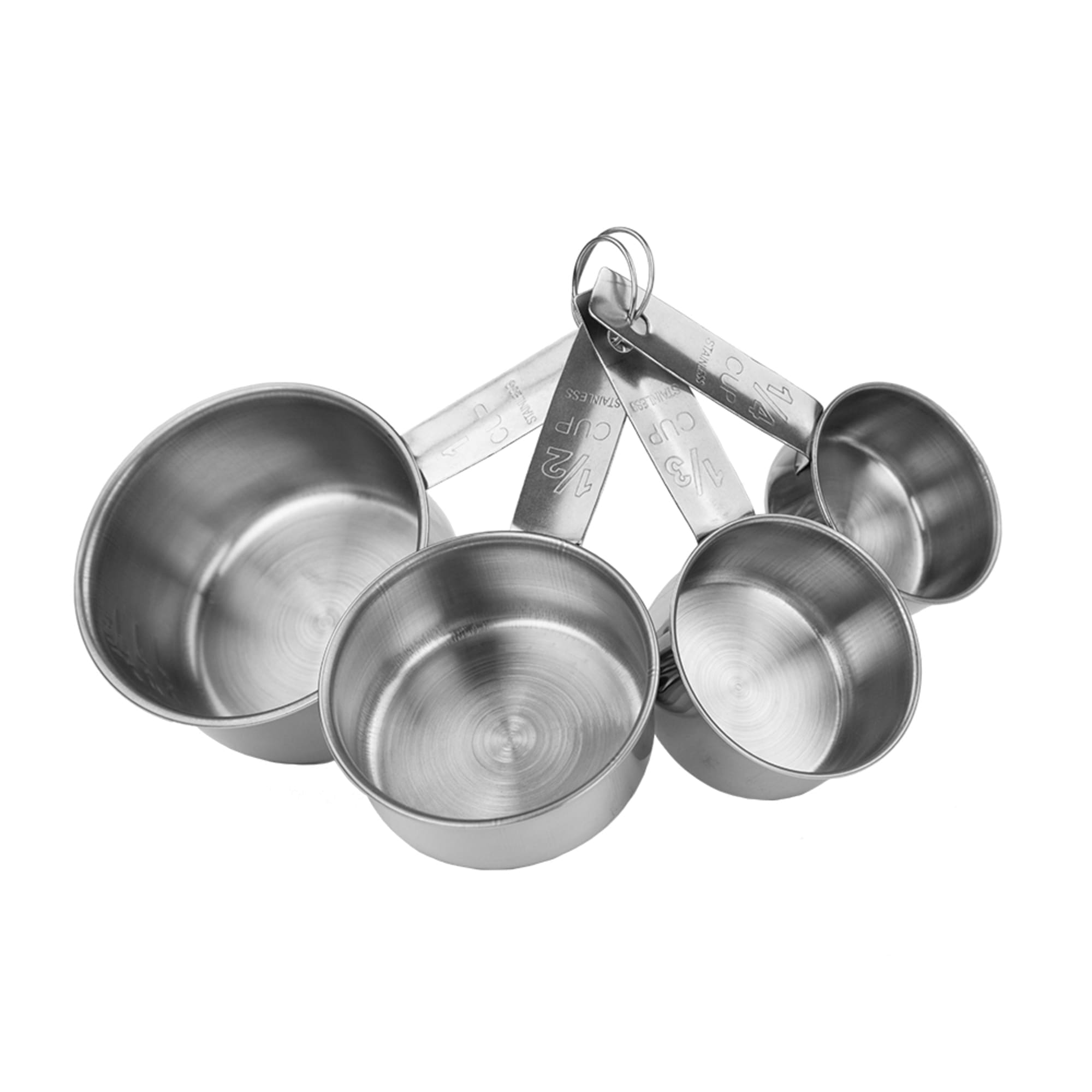 Home Basics 8 Piece Stainless Steel Measuring Cup Set $4.00 EACH, CASE PACK OF 24