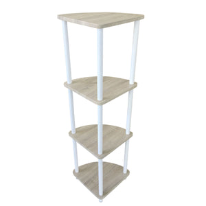 Home Basics MDF 4 Tier Arc Corner Shelf, Natural $25.00 EACH, CASE PACK OF 3