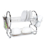 Load image into Gallery viewer, Home Basics 2-Tier Chrome Dish Drainer $15.00 EACH, CASE PACK OF 6
