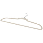 Load image into Gallery viewer, Home Basics Velvet Flocked Suit Hanger, (Pack of 25), Ivory $8.00 EACH, CASE PACK OF 8
